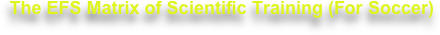 The EFS Matrix of Scientific Training (For Soccer) 
