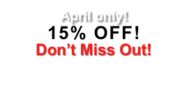 April only!
15% OFF!
Don’t Miss Out!
Offer good for select EFS programs only. 
Call or email for more details.